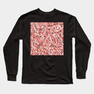 Candy Cane Confetti Long Sleeve T-Shirt